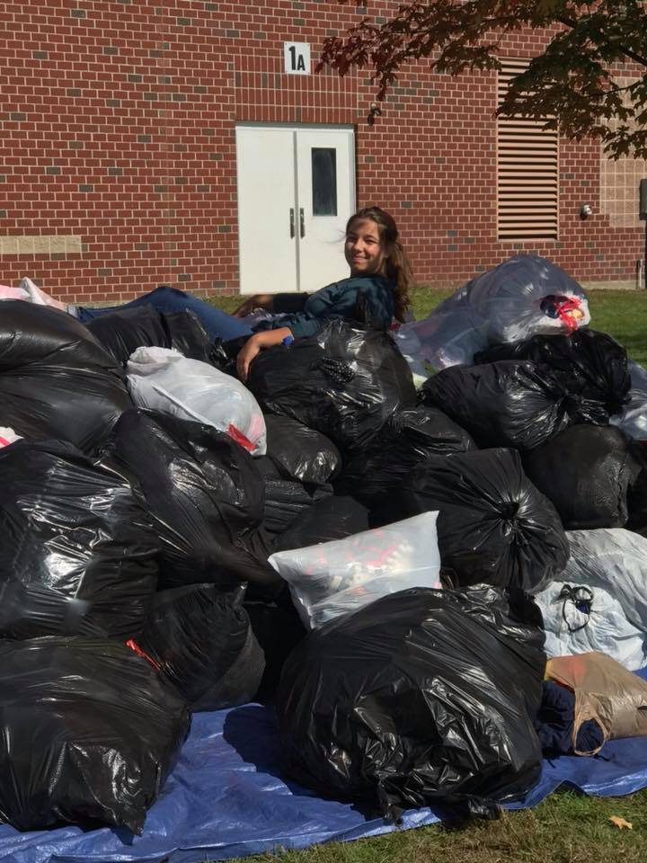 Clothing drive was a success!!