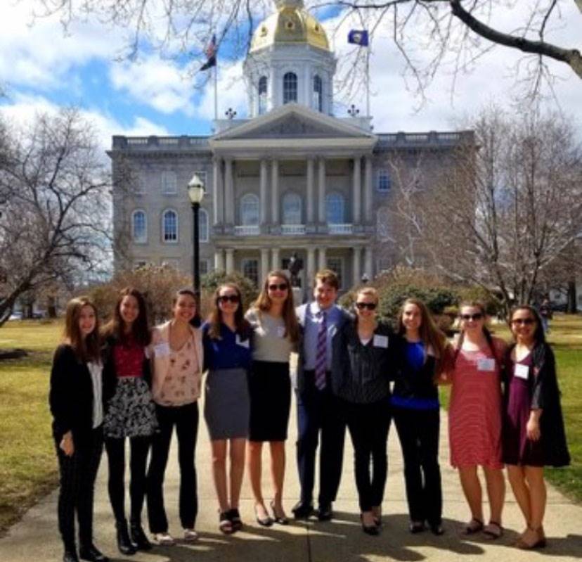 Members in front of the State House 2018-2019
