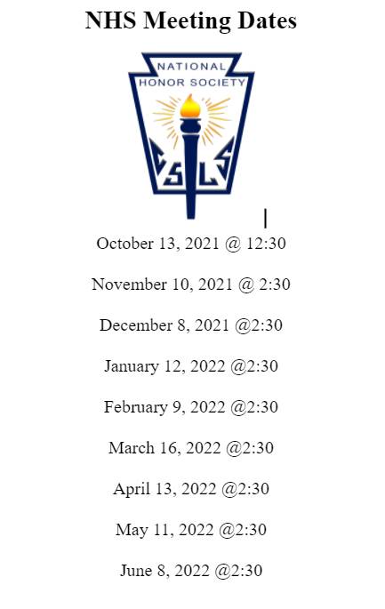 meeting dates