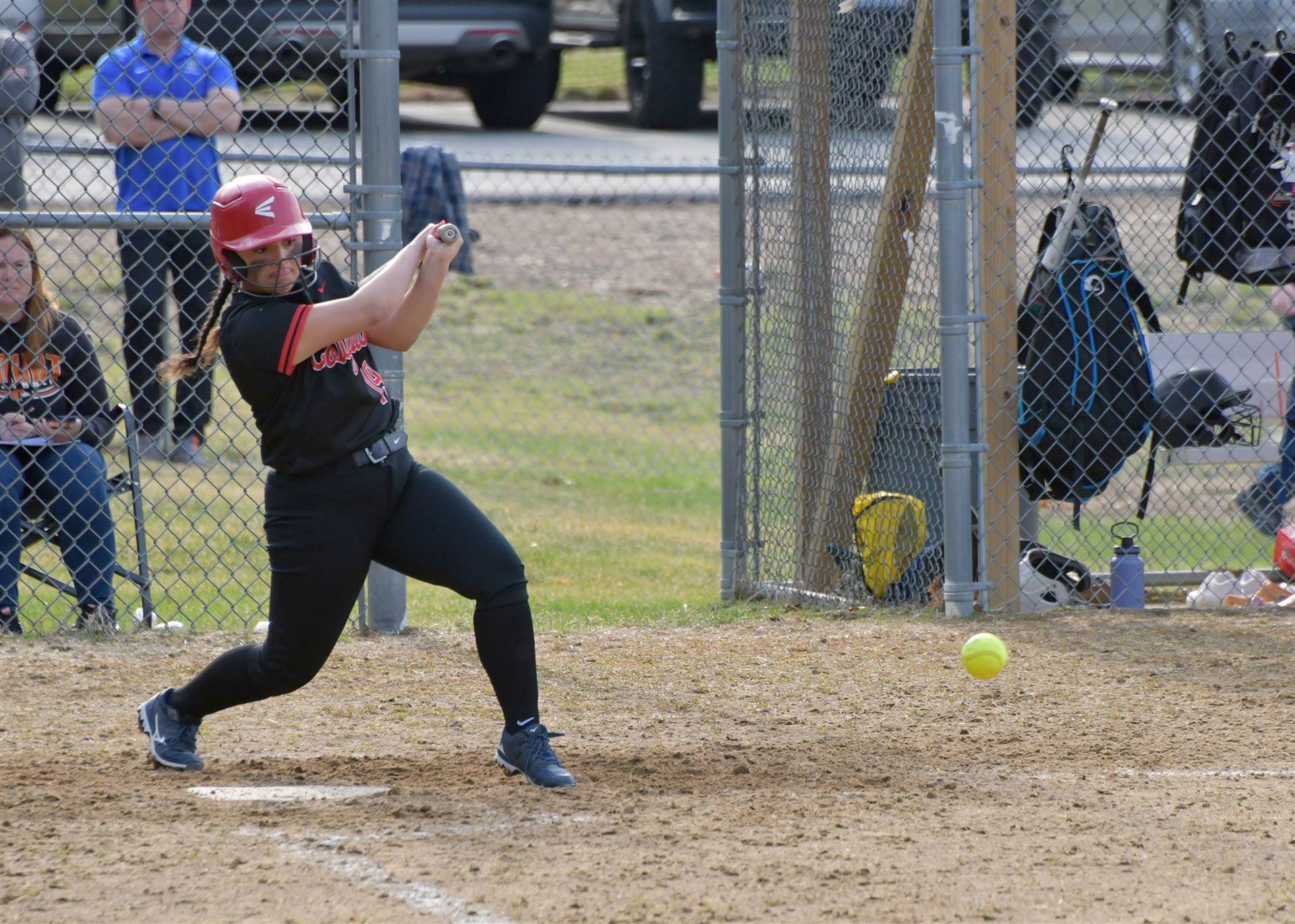 LeAnn Smashing the ball